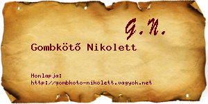 Gombkötő Nikolett névjegykártya